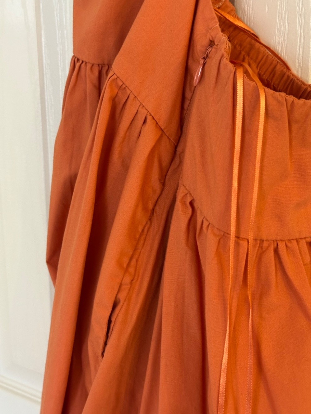 Abercrombie - Orange - Drop-Waist Cutout Maxi Dress - Picture 5 of 9